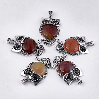Natural Carnelian Big Pendants G-S353-01D-1