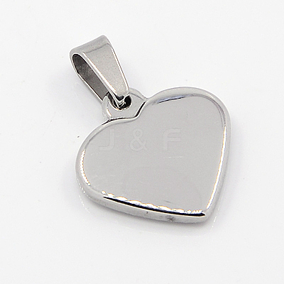 Tarnish Resistant Fashionable 304 Stainless Steel Mirror Polished Finish Stamping Blank Tag Pendants X-STAS-J002A-01-1