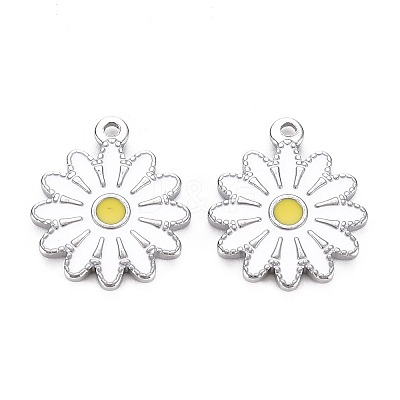304 Stainless Steel Enamel Pendants STAS-Q241-015E-1