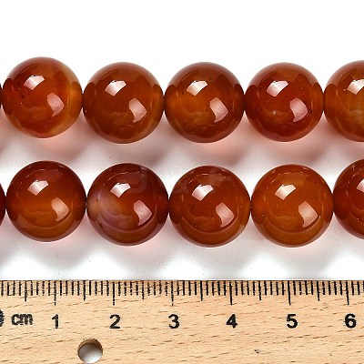 Dyed Natural Carnelian Beads Strands G-G203-10N-14mm-1