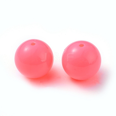 Fluorescence Chunky Acrylic Beads MACR-R517-20mm-04-1