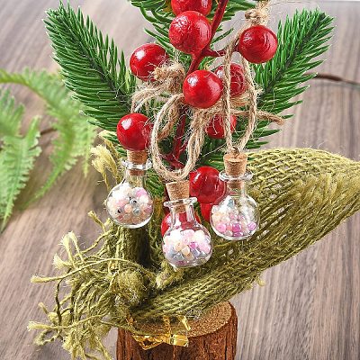 DIY Glass Bottle Pendants Making Kits DIY-YW0011-05-1