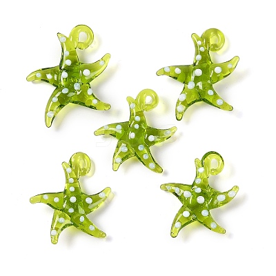 Handmade Lampwork Pendants LAMP-C015-02E-1