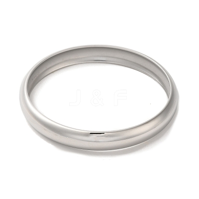Non-Tarnish 304 Stainless Steel Plain Bangles BJEW-Q773-03C-P-1
