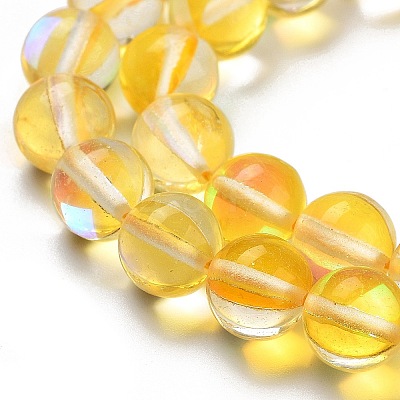 Transparent Glass Beads GLAA-B022-8mm-06-1