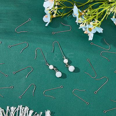300Pcs 316 Surgical Stainless Steel Earring Hooks STAS-DC0011-38-1