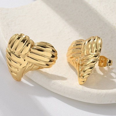 304 Stainless Steel Stud Earrings EJEW-L296-013G-04-1