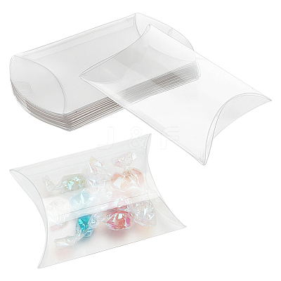 100Pcs PVC Wedding Candy Packing Pillow Boxes CON-GO0001-15-1