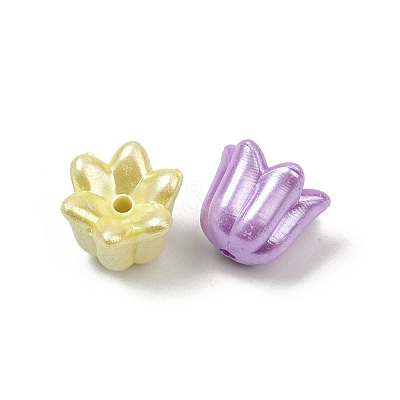 Opaque Acrylic Imitation Pearl Beads OACR-B031-46-1
