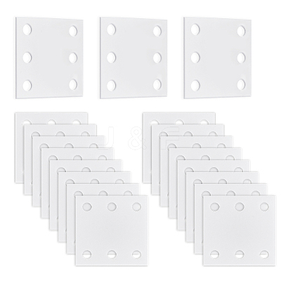 24Pcs Square Acrylic Sheet for Knitting Loom Accessories TOOL-GA0001-95B-1