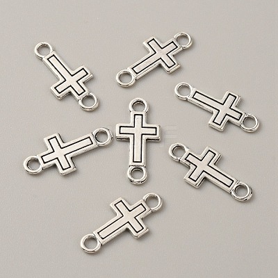 Tibetan Style Alloy Connector Charms FIND-CJC0007-42K-1