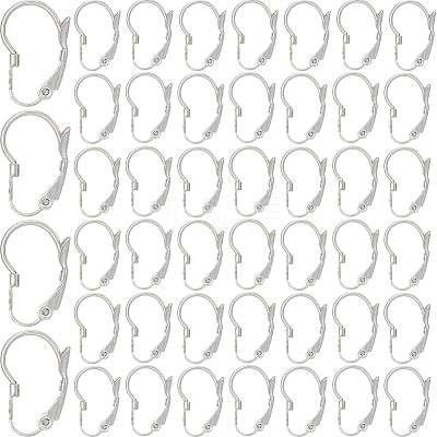 304 Stainless Steel Leverback Earring Findings STAS-SP0001-03B-1