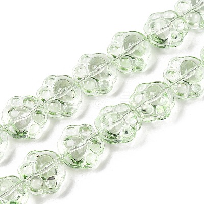 Transparent Electroplate Glass Beads Strands EGLA-T021-12D-1