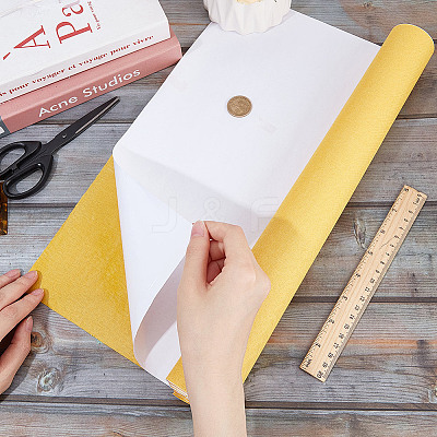 Self-adhesion Linen Book Covers AJEW-WH0314-356C-1