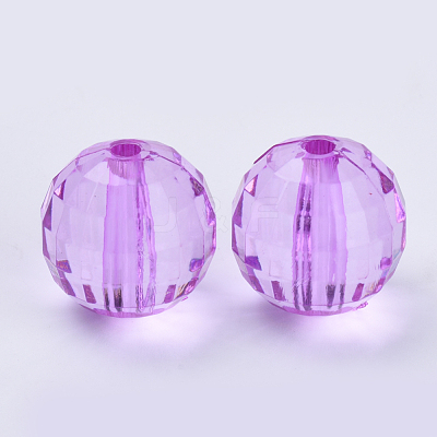Transparent Acrylic Beads TACR-Q254-10mm-V48-1