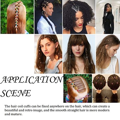 Iron Dreadlocks Beads Hair Decoration IFIN-S696-18S-1