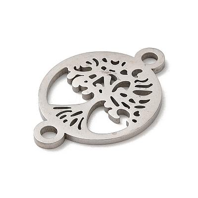 Tarnish Resistant 304 Stainless Steel Connector Charms STAS-D013-02D-P-1