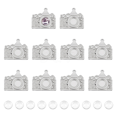 DIY Blank Dome Pendant Making Kit DIY-UN0004-16-1