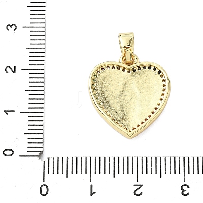 Brass Micro Pave Cubic Zirconia Pendants KK-K368-03A-G-1