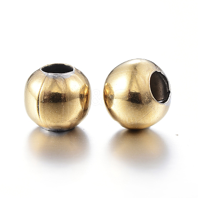Round Ion Plating(IP) 304 Stainless Steel Beads STAS-F105-03-5mm-1