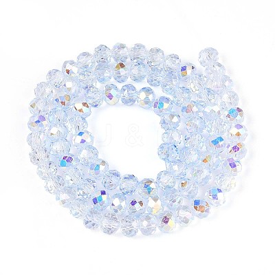 Transparent Glass Beads Strands EGLA-N016-6mm-02-1