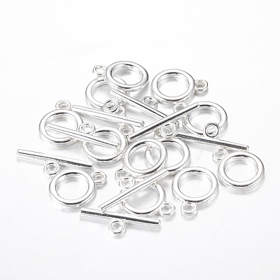 Alloy Toggle Clasps X-TIBE-EA774Y-S-NR-1