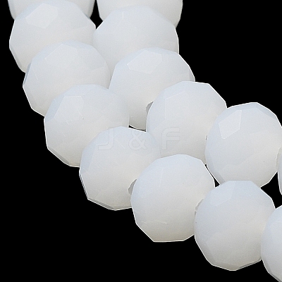 Imitation Jade Solid Color Glass Beads Strands EGLA-A034-J4mm-MD05-1