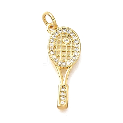 Brass Micro Pave Cubic Zirconia Pendants KK-Z125-12G-1