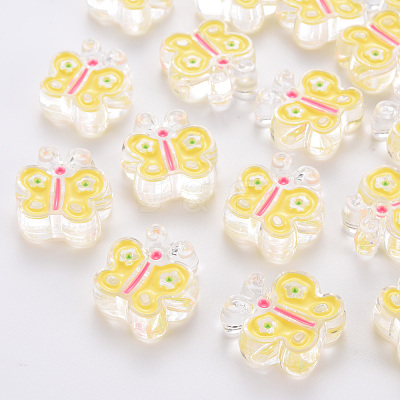 Transparent Acrylic Beads X-MACR-S374-01A-01-1