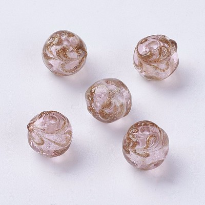 Handmade Silver Foil Lampwork Beads LAMP-J089-R01-1