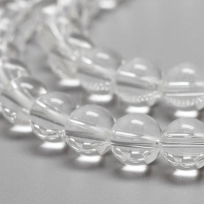 Grade A Natural Quartz Crystal Beads Strands G-R439-02-6mm-1