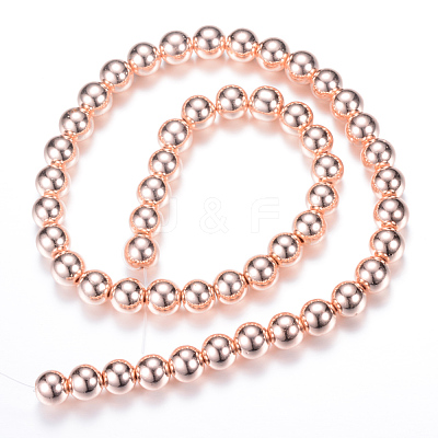 Electroplate Non-magnetic Synthetic Hematite Bead Strands G-Q466-2mm-03-1