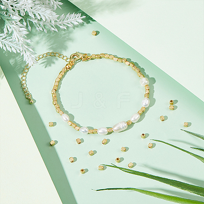 80Pcs Matte Style Brass Beads KK-UN0003-06-1