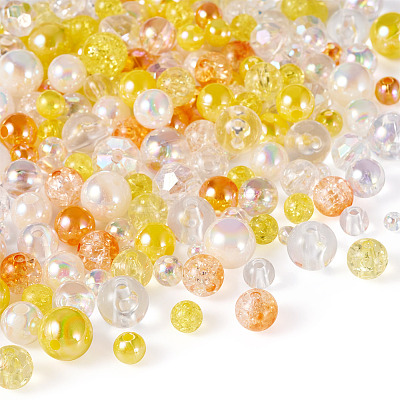 Transparent & Opaque Acrylic Bead LS-OACR-TAC0002-08A-1