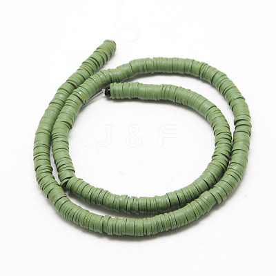 Handmade Polymer Clay Beads X-CLAY-R067-8.0mm-43-1