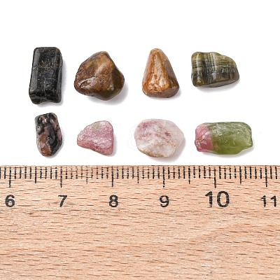 Natural Multicolor Tourmaline Chip Beads G-O103-07A-1