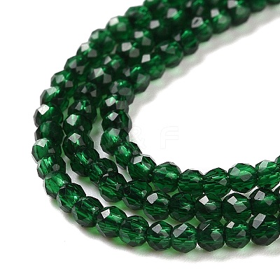 Transparent Glass Beads Strands GLAA-H021-04-15-1