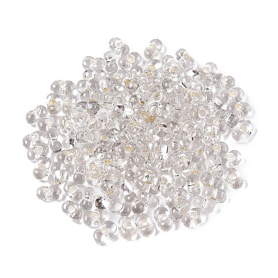 Baking Paint Transparent Glass Seed Beads SEED-N006-05A-1