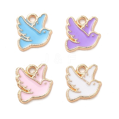 Alloy Enamel Charms ENAM-B062-04KCG-1
