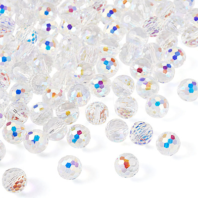 80Pcs AB Color Plated Glass Beads EGLA-TA0013-01A-1