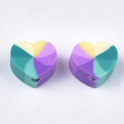 Handmade Polymer Clay Beads X-CLAY-T017-06-1