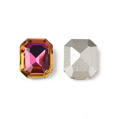 Pointed Back Glass Rhinestone Cabochons MRMJ-N027-007-A02-1