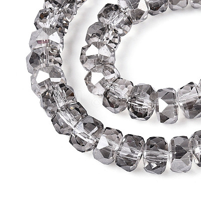 Electroplate Glass Beads Strands EGLA-T021-20C-1