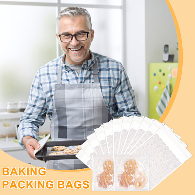 OPP Cellophane Self-Adhesive Cookie Bags OPP-WH0008-04C-1