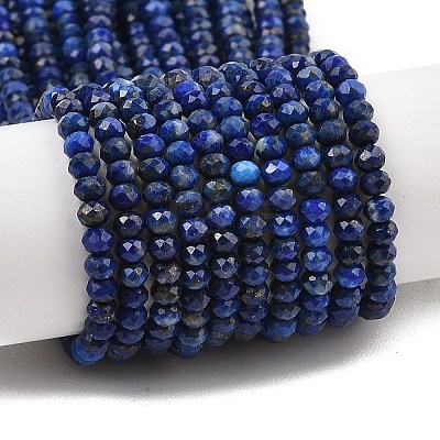 Dyed Natural Lapis Lazuli Beads Strands G-K376-B05-02-1