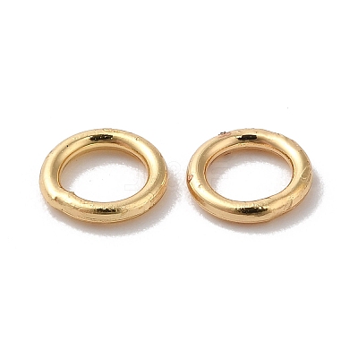 Brass Soldered Closed Jump Rings X-KK-G465-26G-1