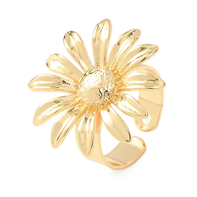 Brass Cuff Open Rings RJEW-Z129-02G-01-1