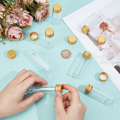 Glass Bottles Bead Containers CON-BC0007-63B-1