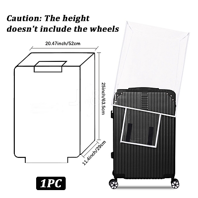 Transparent PVC Luggage Cover AJEW-WH20080-52R-1