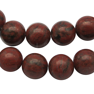 Sesame Red Beads Strands X-G-GR8MM-222-1